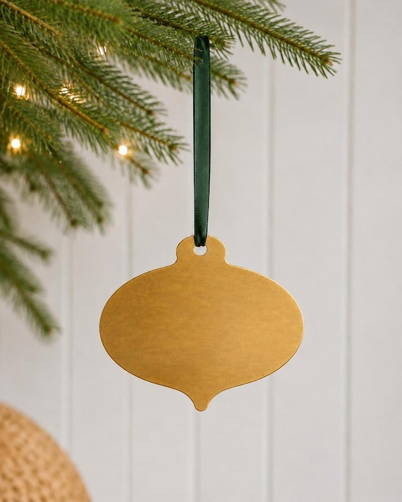 Personalised Brass Ornament - Antique Bauble