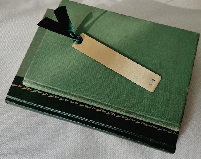 Featured listing image: Personalised Brass Bookmark