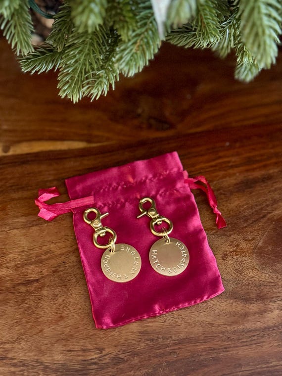 Personalised Brass Keychain - Round Keychain