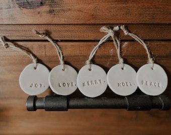 Clay Christmas Ornaments - Set of 5 (Small)