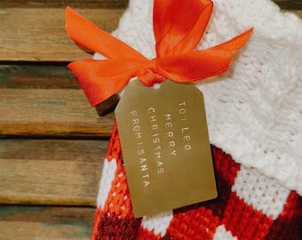 Personalised Brass Gift Tags