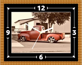 Large Chevrolet Stepside 2 Truck Muscle Hotrod V8 America Wall Poster Art Print