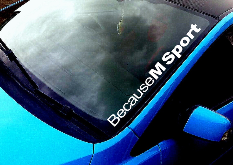 Da M Sport Jeder Farbe Windschutzscheibe Aufkleber Bmw M3 5 E36 Drift Auto Vinyl Aufkleber