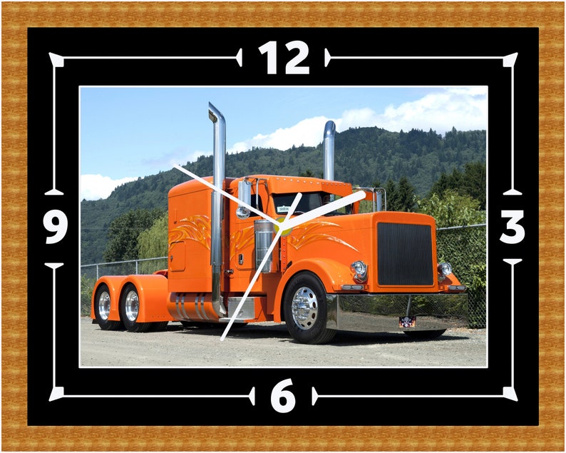 Peterbilt Truck Wall Clock Gift Present Christmas Birthday Etsy