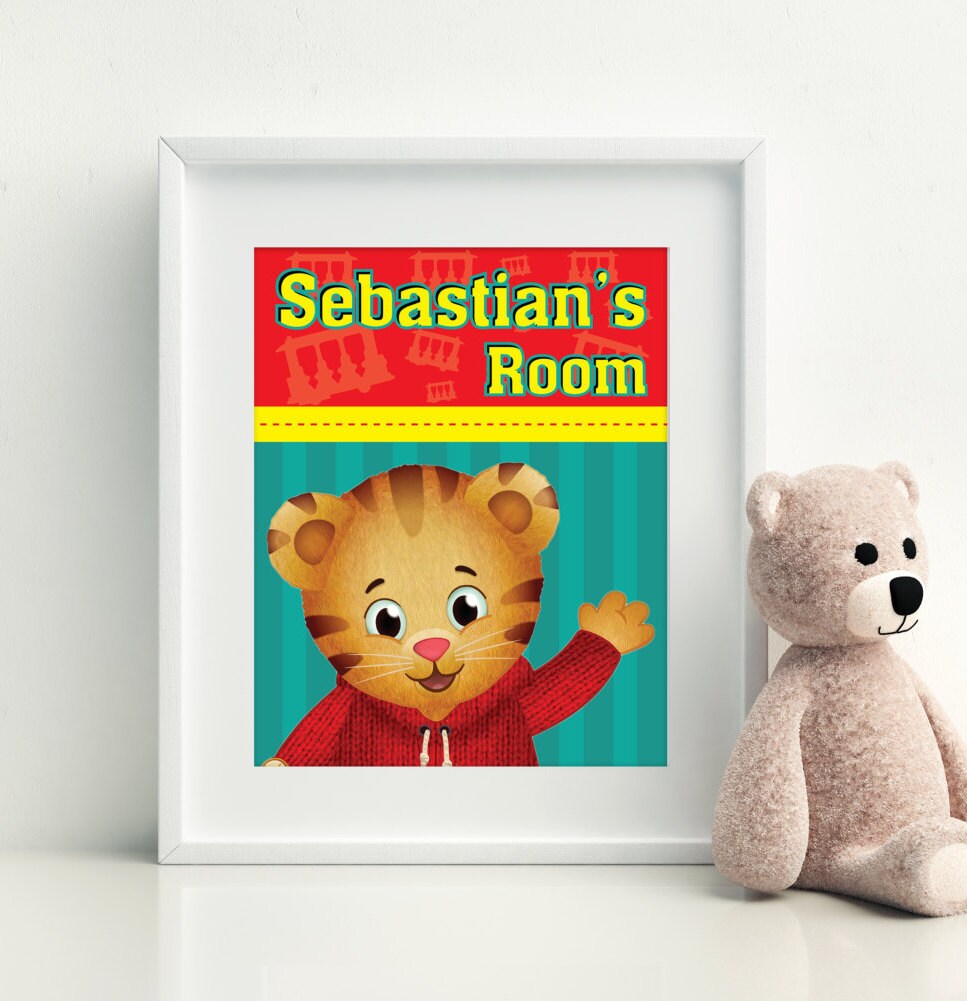 Daniel Tiger Printable Daniel Tiger Wall Art Daniel Tiger Etsy