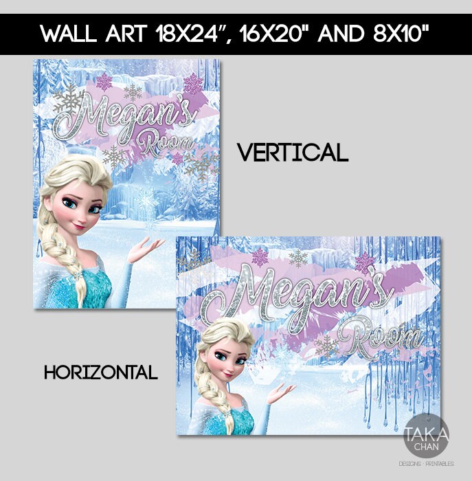 Frozen Printable, Frozen Sign, Frozen Party Sign, Frozen Customizable ...