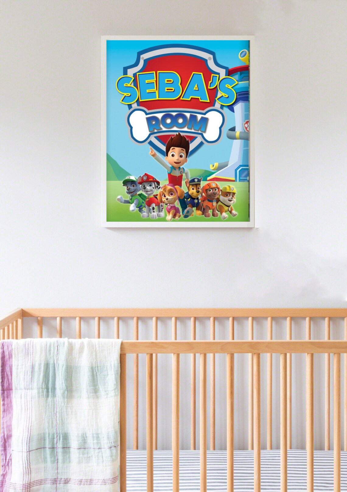 Paw Patrol Printable Paw Patrol Wall Art Paw Patrol Wall Etsy