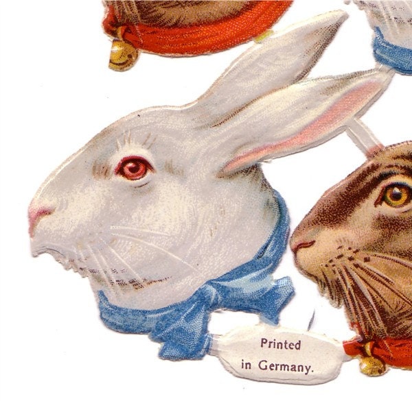 Large Antique Rabbit Heads - Etsy