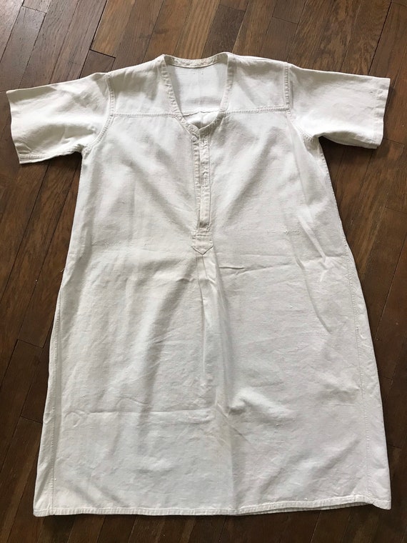Turn of the century Belle Époque work shirt dress,