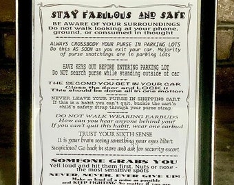 Women's Self Defense Guide to Assault Prevention Framed Picture