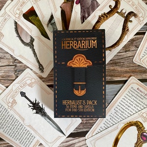 Pack d'herboristerie - TÉLÉCHARGEMENT NUMÉRIQUE de cartes d'objets magiques D&D 5e