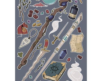 Mage design D&D/RPG Campaign Notebook/Journal - 48 Lined pages