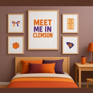 Clemson University Wall Art Bundle: Painterly Tiger Designs (Digital Download)