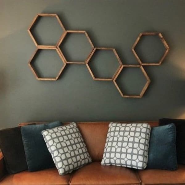 Hexagon Shelf | Hexagon Shelves | Hexagon | Hexagons | Floating shelf | Display shelf | Crystal Shelf | Essential oil shelf | Essential oil