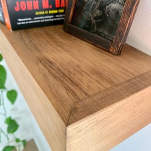 Handmade Distressed Floating Shelf: Rustic Barnwood Style