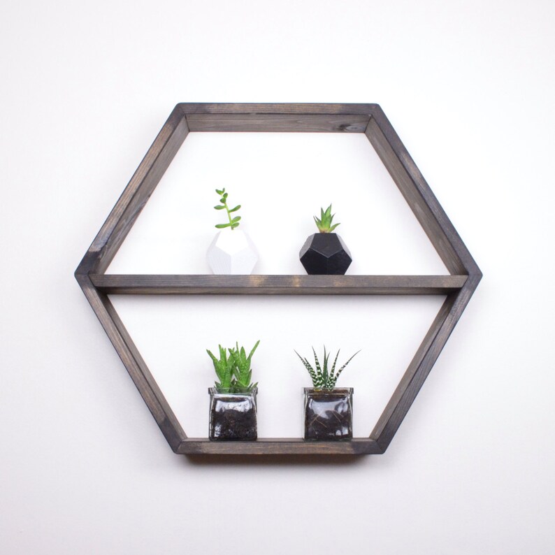 Large Hexagon Shelf shelf shelves Etsy