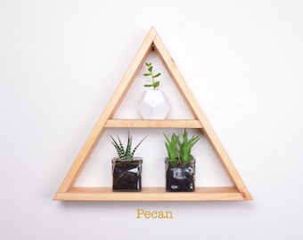 TRIANGLE SHELF - Triangle Shelves - Geodesic Shelves - Geometric Shelves - Nursery Decor - Home Decor - Kitchen Decor