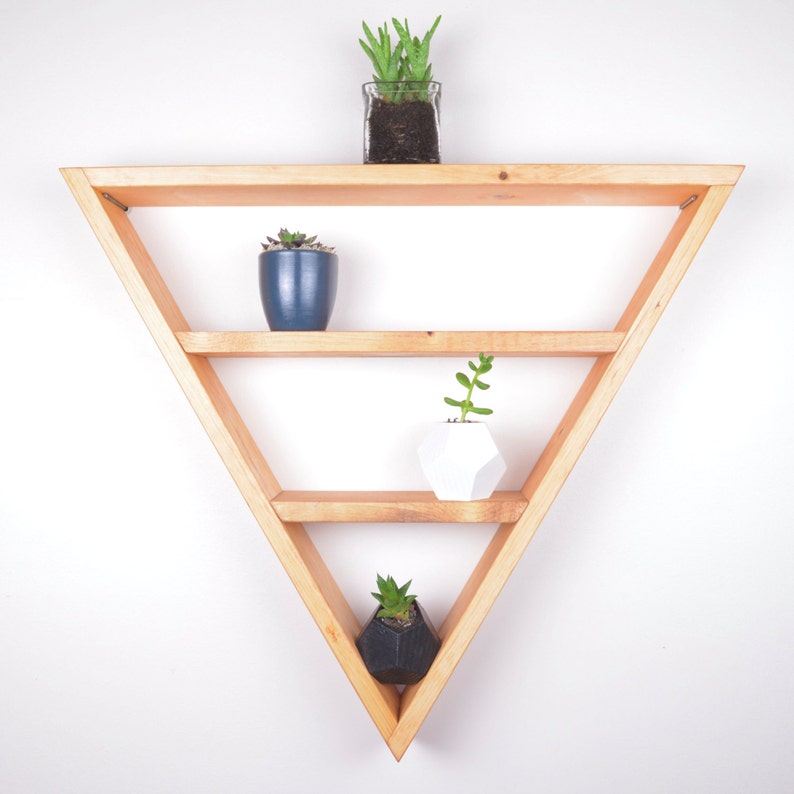 LARGE Triangle Shelf Triangle Shelves Geodesic Shelves Etsy UK