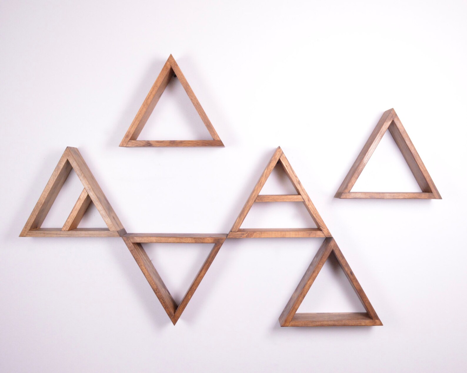 Triangle Shelves Set of 6 Nursery Decor Geometric Etsy