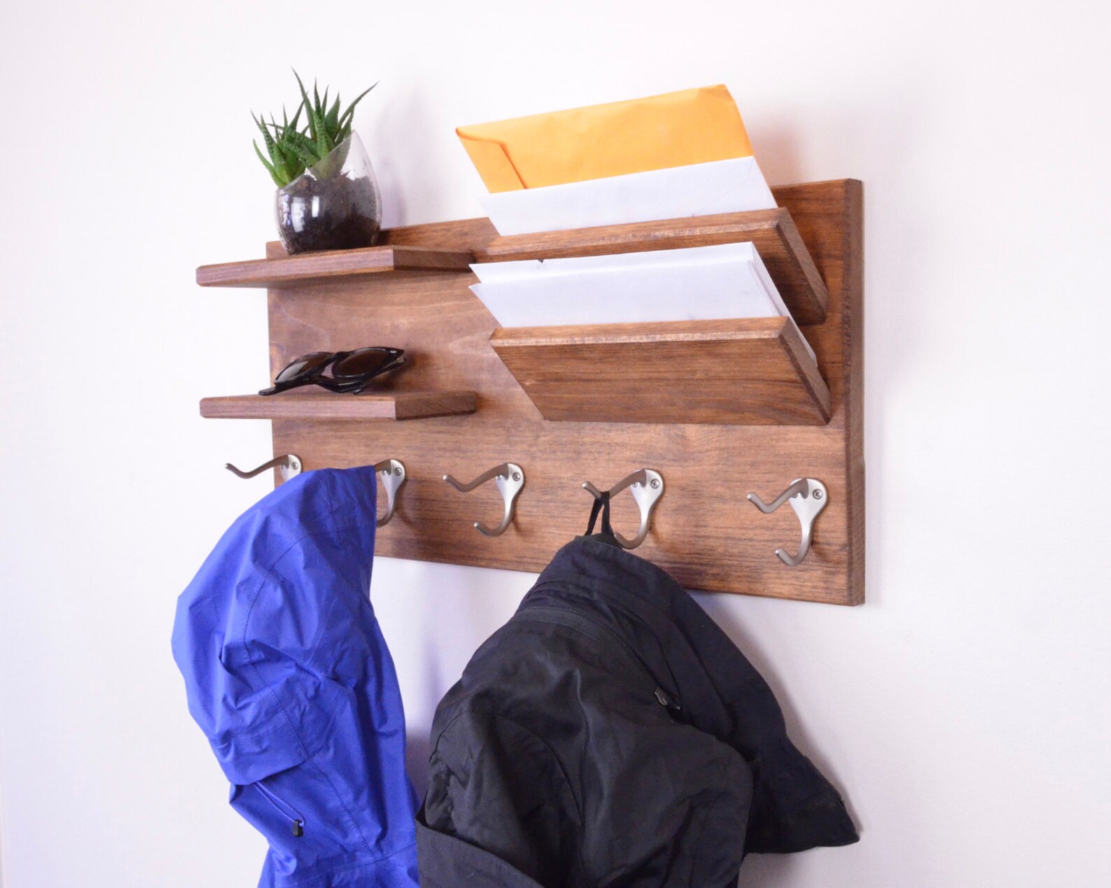 Wall Coat Rack Entry Organizer Wall Organizer Coat Rack Etsy