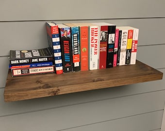 Wooden Book Shelf 10" Deep