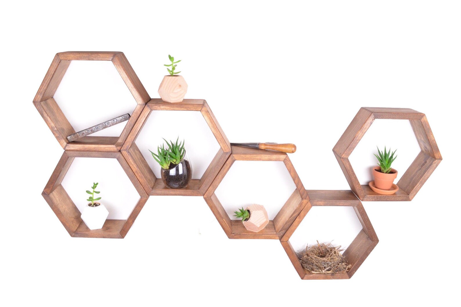 Hexagon Shelf Hexagon Shelves Hexagon Hexagons Etsy