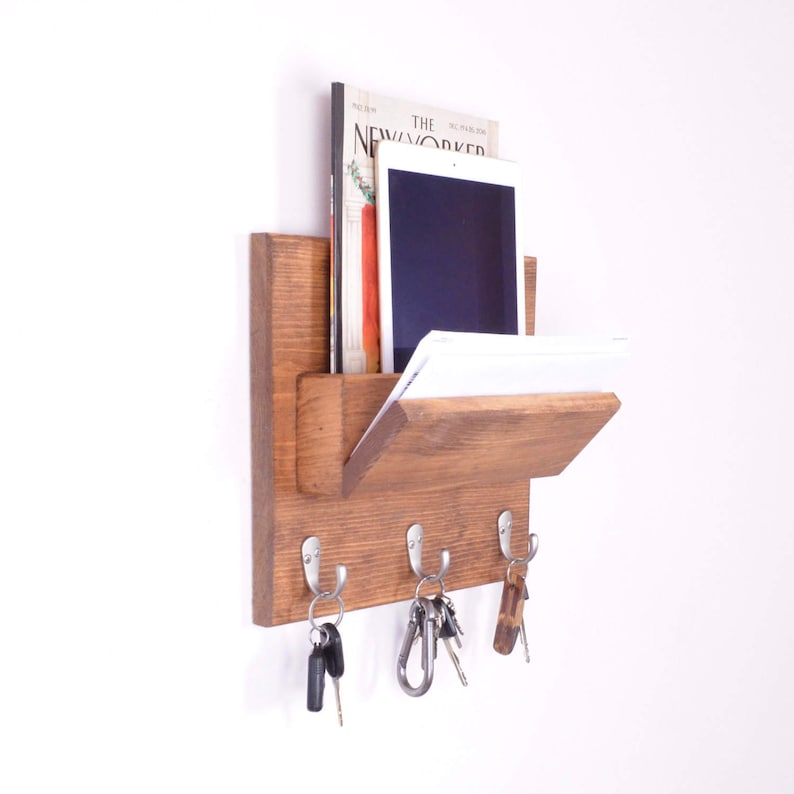 Wall Organizer Coat Rack Wall Coat Rack Mail Organizer Etsy