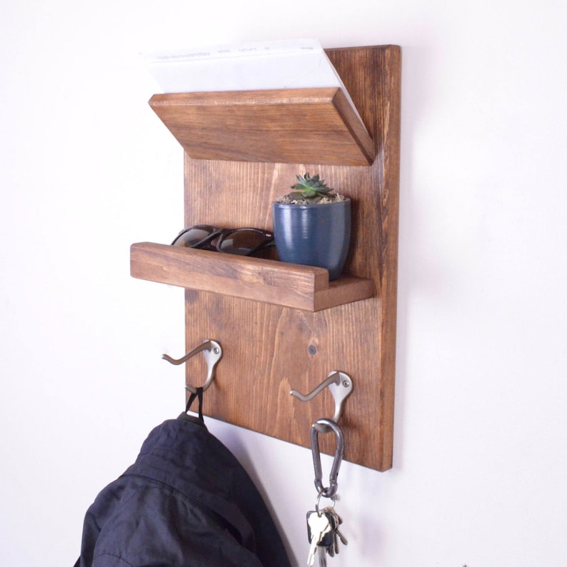 Wall coat rack entry organizer wall organizer coat rack Etsy