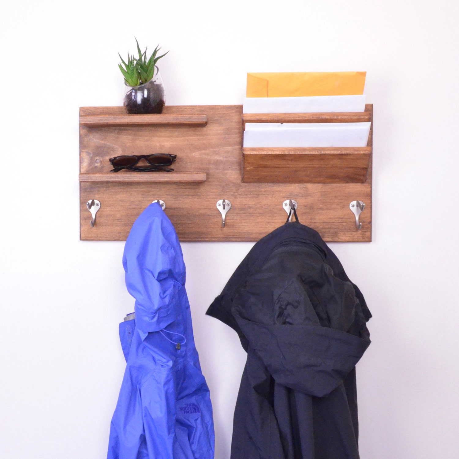 Wall Coat Rack Entry Organizer Wall Organizer Coat Rack Etsy