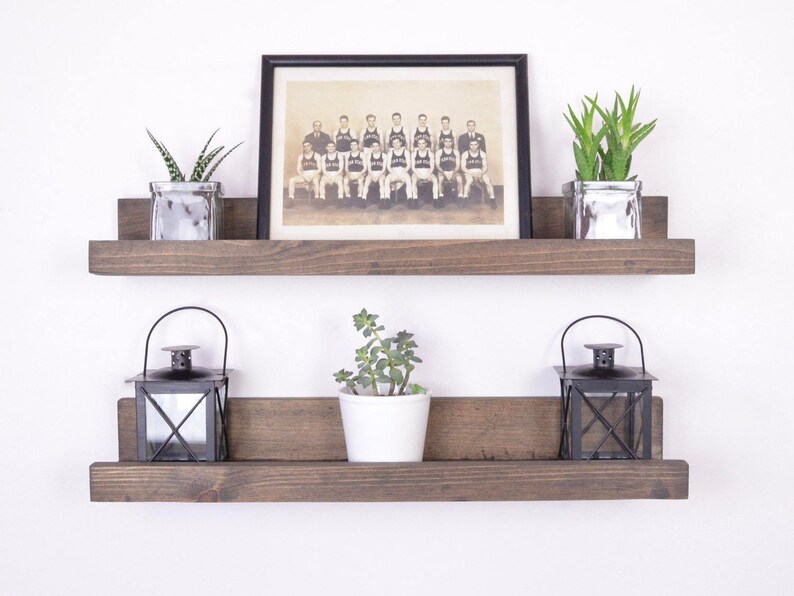 Picture Ledge Ledge Shelf Rustic Wooden Picture Ledge Etsy