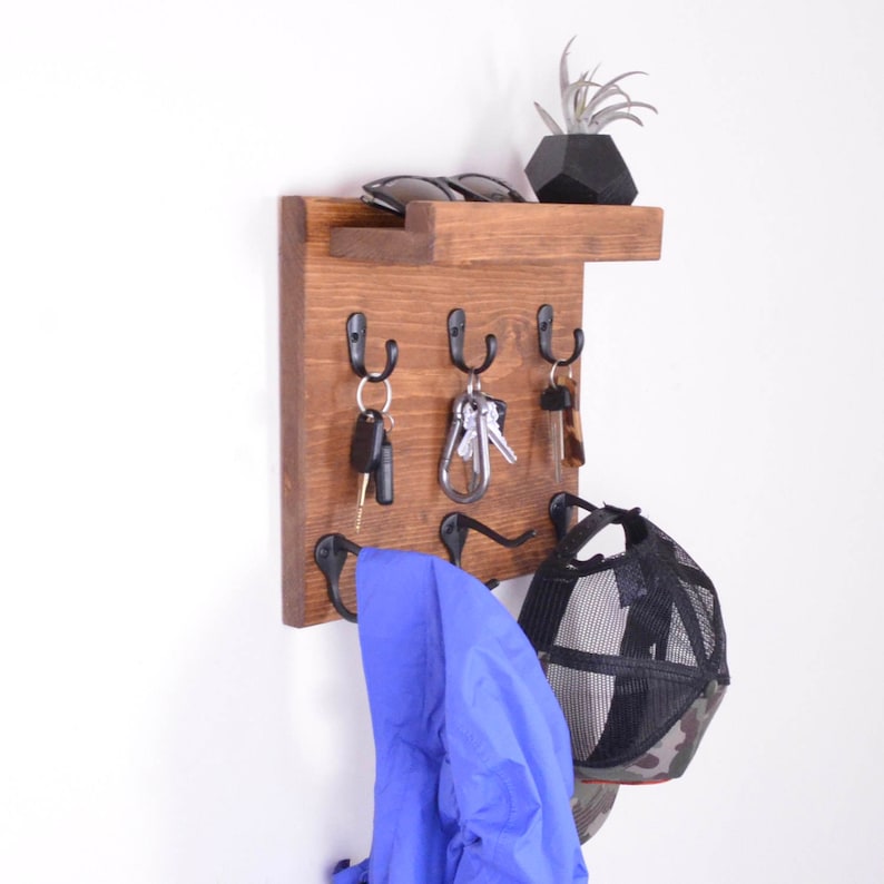 Wall Organizer Coat Rack Wall Coat Rack Mail Organizer Etsy