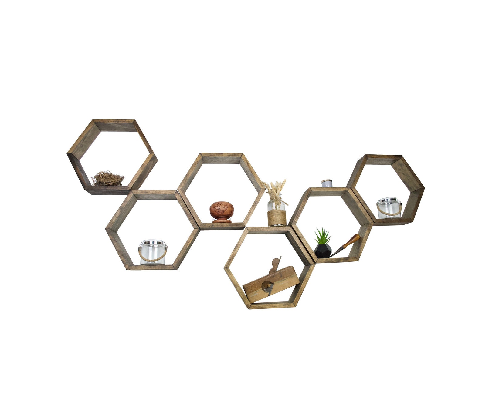 6 Shelves Hexagon Shelves Geodesic Shelves Etsy