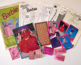 barbie scrapbook paper