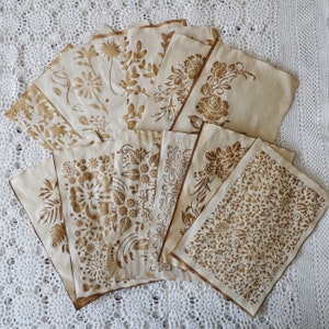 12 piece coffee dyed botanical paper pack, A4 paper