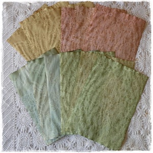 12 coffee dyed lace coloured paper pack, A4 paper