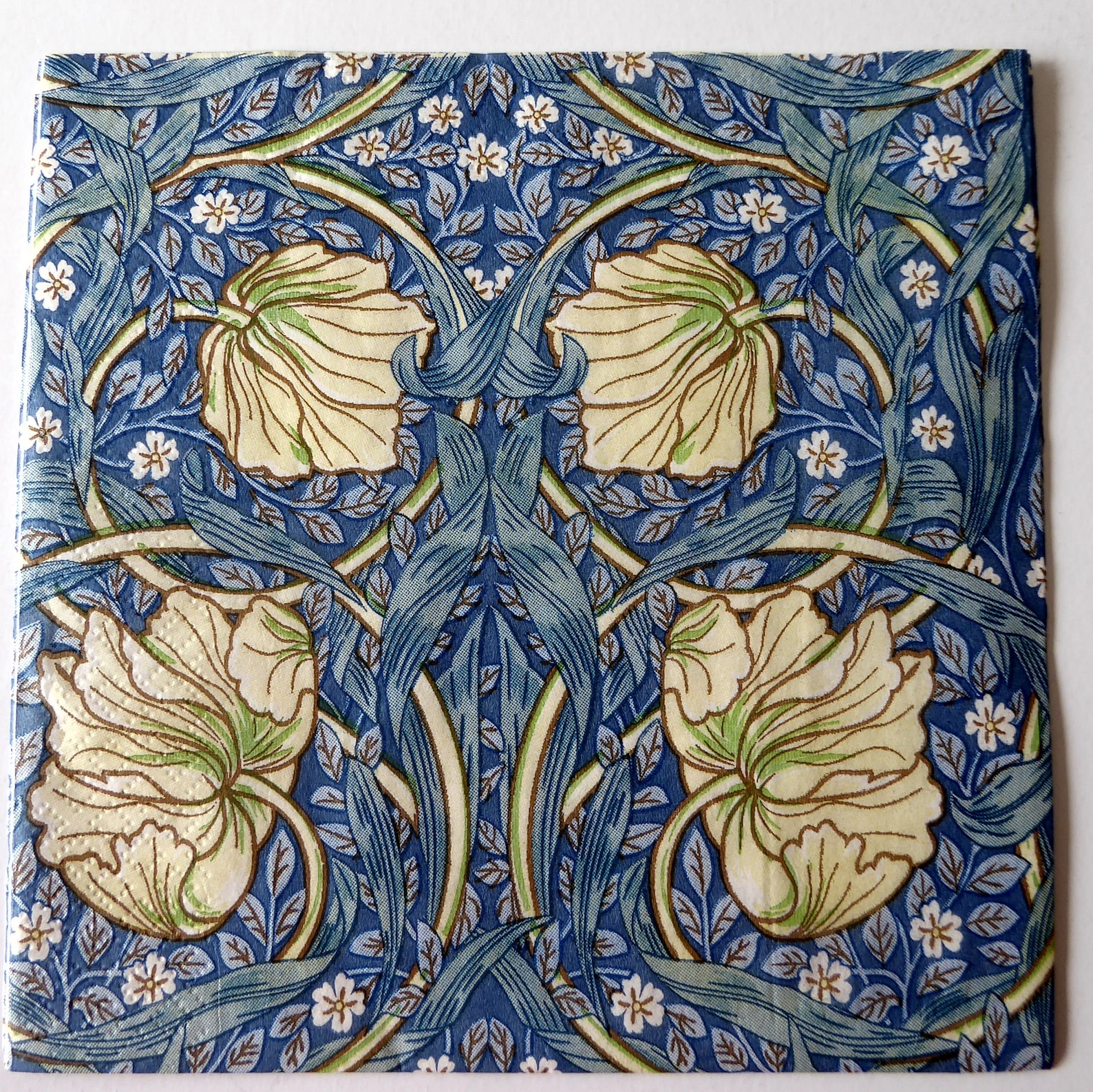 6 William Morris Paper Napkins for Decoupage Scrapbooking Etsy