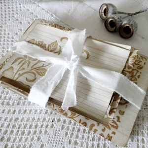 12 coffee dyed index cards