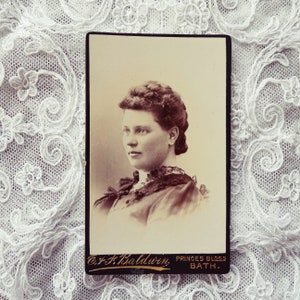 Antique Carte de Visite, Victorian sepia photo