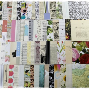 60 piece journal paper pack 5" x 5", junk journal, smash book, journal pages