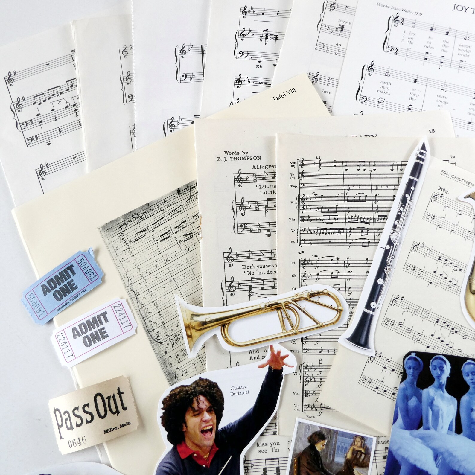 Music Ephemera Pack 35 Pieces - Etsy
