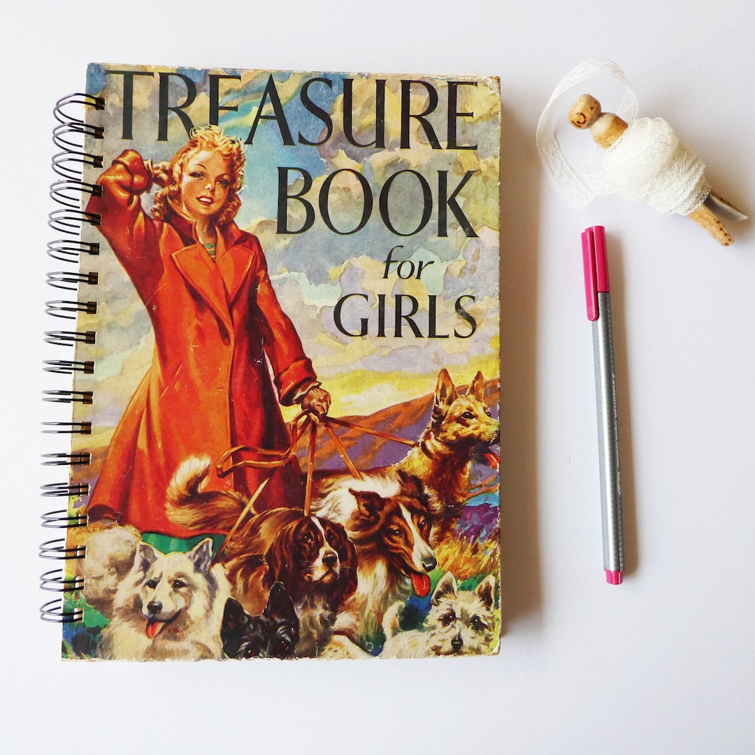 Repurposed Vintage Book Journal, Spiral Bound Large Book Etsy Australia