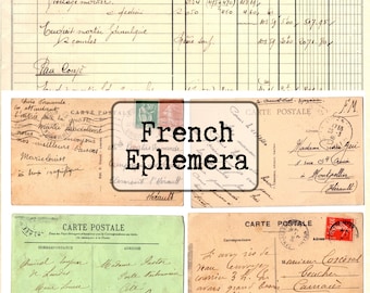 Materiale d'archivio francese, download immediato, file JPEG stampabile.