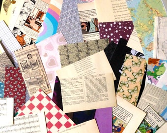50 piece scrap paper pack, off cuts grab bag