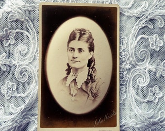 Antique Carte de Visite, Victorian sepia photo