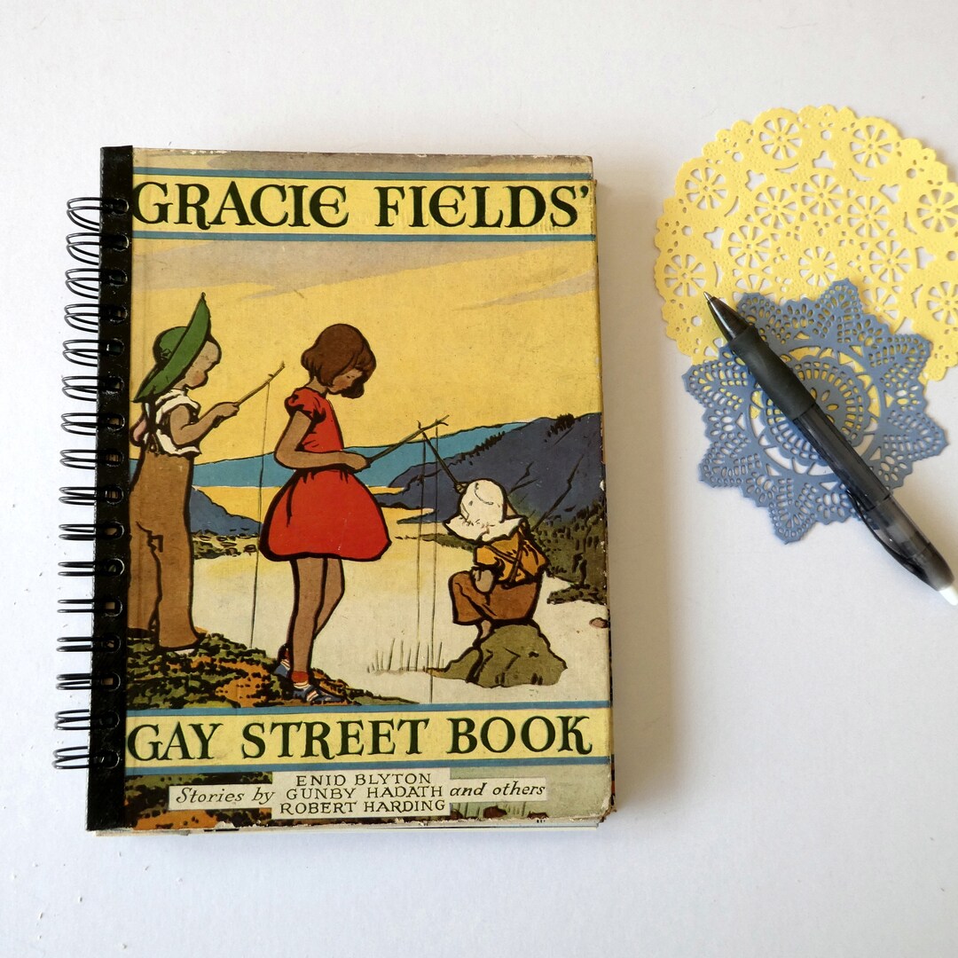 Repurposed Vintage Book Journal Spiral Bound Large Book Etsy