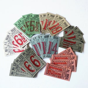 1960s bus tickets - Etsy 日本