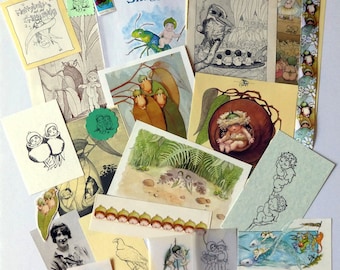 May Gibbs ephemera pack 30 pieces, Snugglepot and Cuddlepie