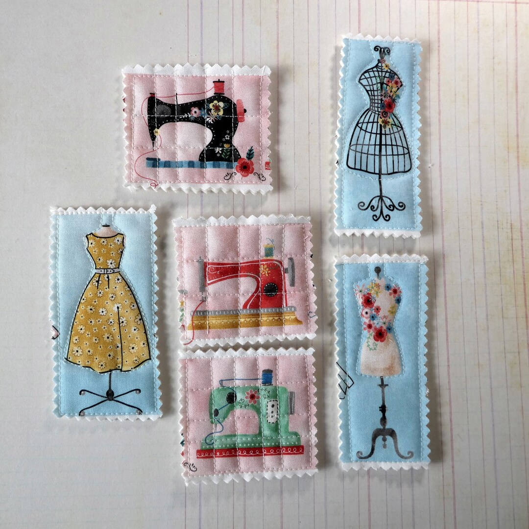 Quilted Sewing Themed Fabric Embellishments Etsy Australia
