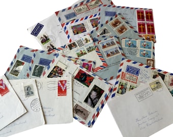 DIGITAL Vintage Air Mail Envelopes Printable Envelopes Digital