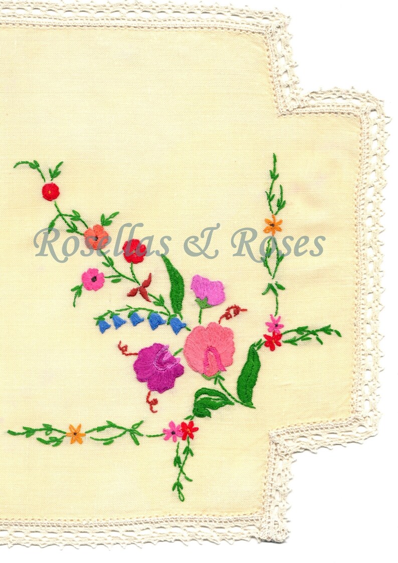 Vintage Linens Pack 6 Instant Download Printable JPEG Etsy